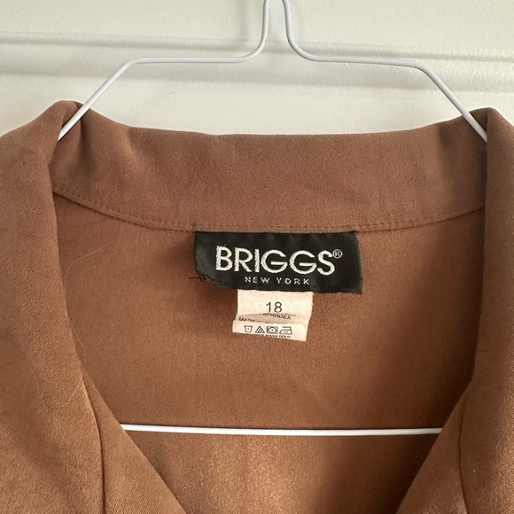 Vintage - Briggs Faux Suede Light Weight Jacket Size 18 90s western - Picture 4 of 7